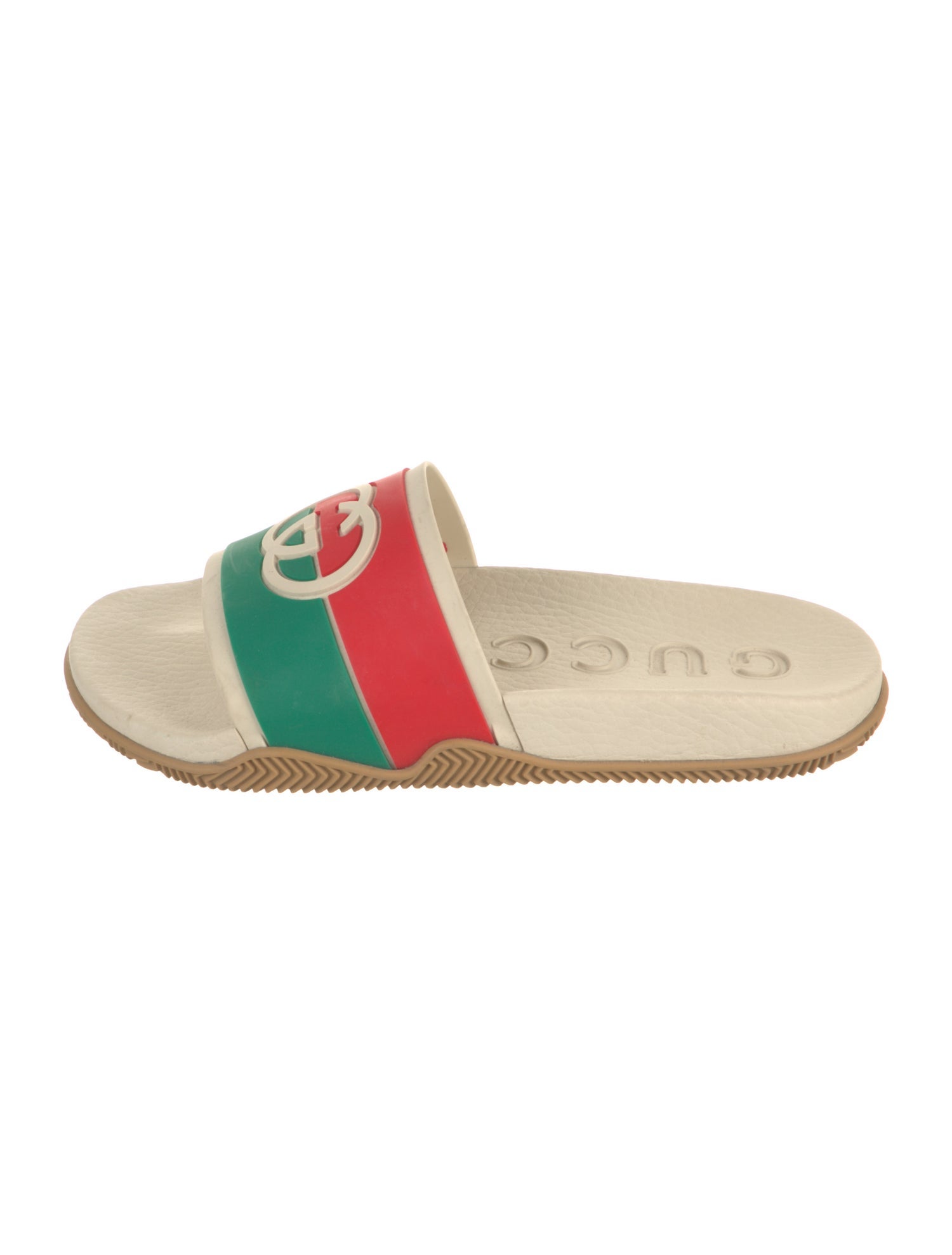 Gucci Web Accent Rubber Slides